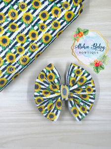 Stripe Sunflower Fabric Items