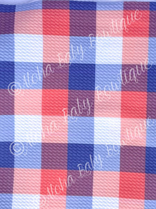 RWB Plaid Fabric Items