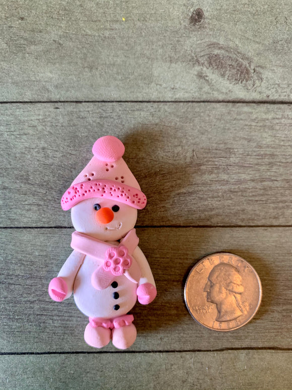 Pink Snowman Clay