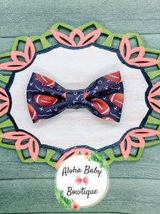 Football Play Clip-On Bow Tie