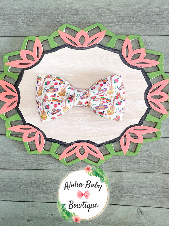 Fiesta Sombrero Clip-On Bow Tie