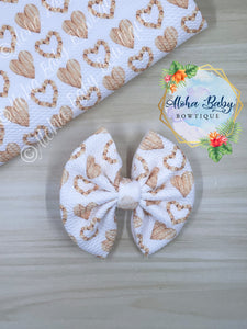 Wooden Hearts Fabric Items