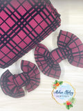 Heavy Cranberry Plaid Fabric Items