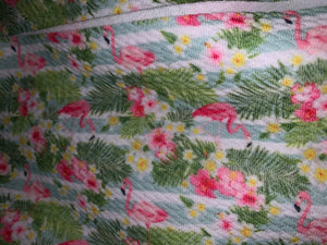 Stripe Tropical Flowers Fabric Items