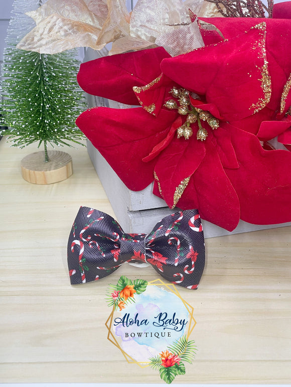 Candy Cane Dreams Clip-On Bow Tie