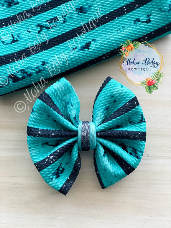 Turquoise Stripes Fabric Items