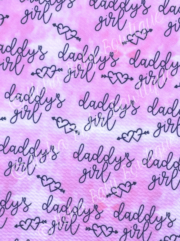 Pink Daddy’s Girl Fabric Items