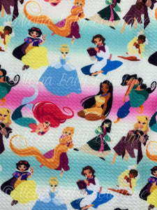 Watercolor Princesses Fabric Items