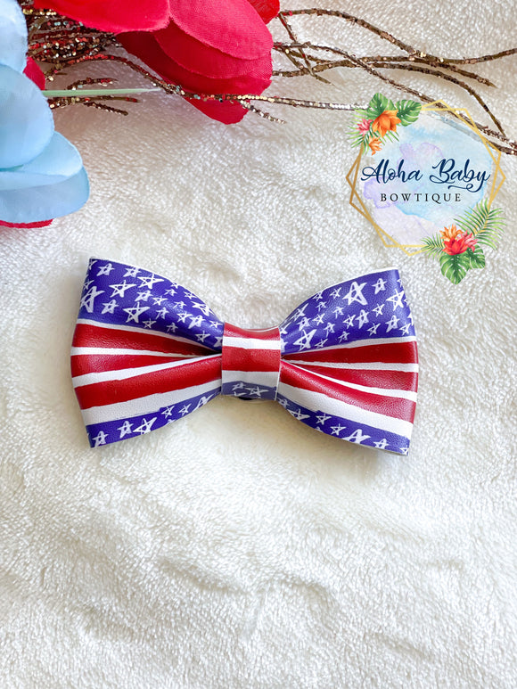 Sketch Stars & Stripes Clip-On Bow Tie