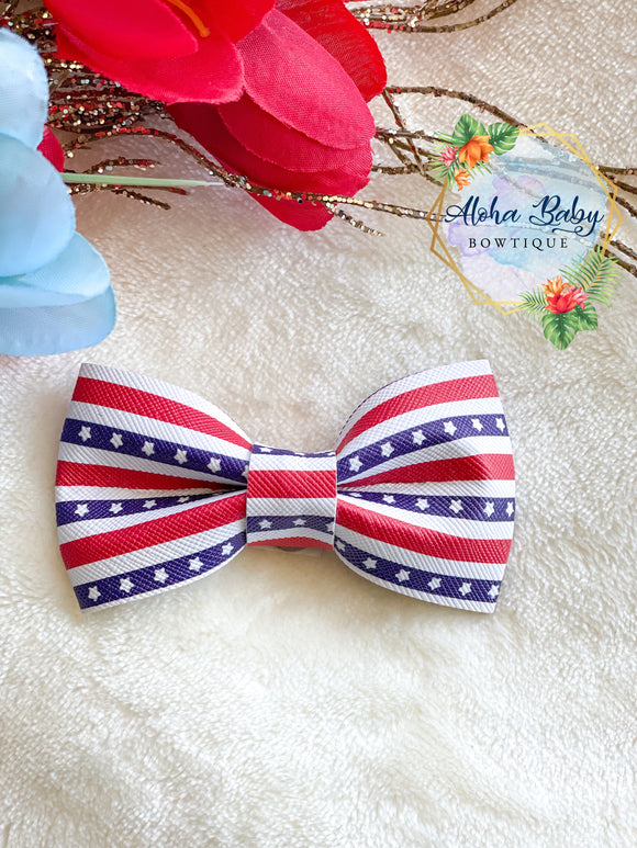 Stars & Stripes Clip-On Bow Tie